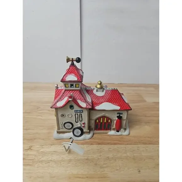 Dept 56 North Pole Bike Bicycle Shop Animated Wheel #4025281 Box & Cord Works - Picture 13 of 16